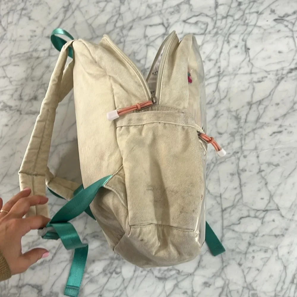 STATE Kids Backpack in White with Multicolor Confetti